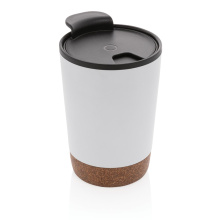 GRS gerecycled PP en roestvrijstalen kurk koffiebeker - Topgiving