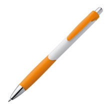 Pen met drukmechanisme en een rubberen grip - Topgiving