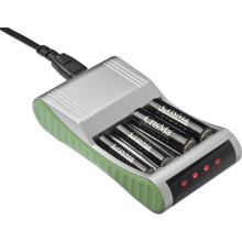 Batterijlader voor 4 batterijen - Topgiving