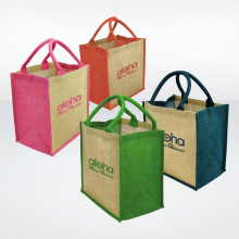 Gekleurde jute shopping bag - Topgiving