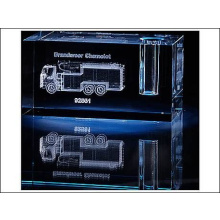 Laser in glas 5x5x10cm Penhouder - Topgiving
