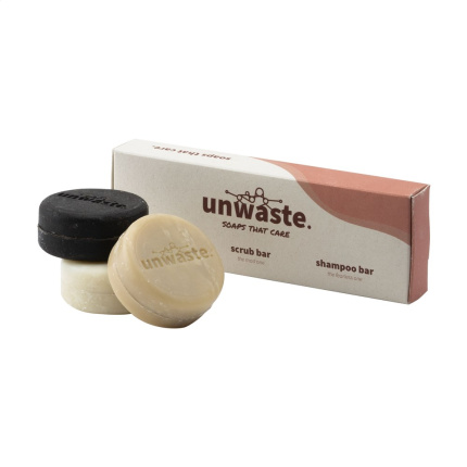 Unwaste Soap Set zeep, scrub en shampoo - Topgiving