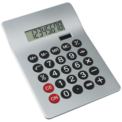 Grote bureau rekenmachine glossy - Topgiving