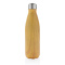 Vacuüm roestvrijstalen fles met houtdessin - Topgiving