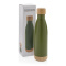 Vacuüm roestvrijstalen fles met bamboe deksel en bodem - Topgiving