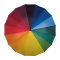 Falcone - Regenboog paraplu - Handopening - 110 cm - Multi kleur - Topgiving