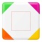Trafalgar vierkante markeerstift met 4 kleuren - Topgiving