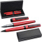 Metalen pennenset in rood-zwart - Topgiving