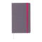 A5 deluxe stoffen notitieboek met gekleurde zijde - Topgiving